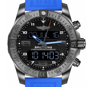 Breitling Exospace B55 Blue Rubber Men's Watch VB5510H2-BE45