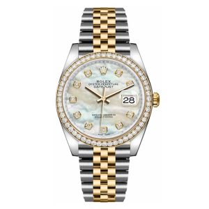 Rolex Lady Datejust 31mm Everose Diamond Bezel Two-Tone 279381 For Women Rose Gold