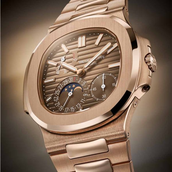 Patek Philippe Nautilus Moon Phase Rose Gold Watch 5712/1R-001 - Image 8