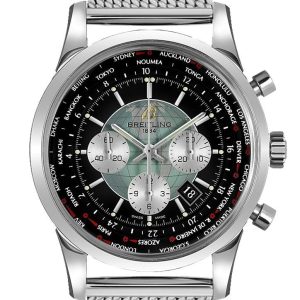 Breitling Transocean Stainless Steel 46mm Mens Watch AB0510U4.BB62.152A