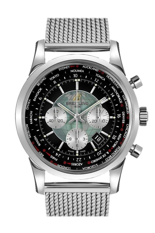 Breitling Transocean Stainless Steel 46mm Mens Watch AB0510U4.BB62.152A