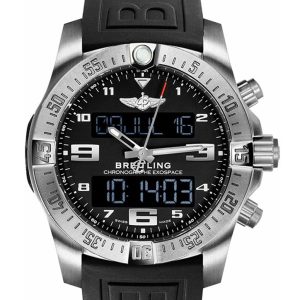 Breitling Exospace B55 46mm Black Rubber Deployment EB5510H1 BE79