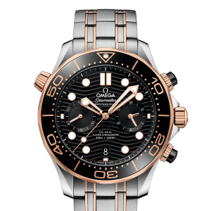 OMEGA Seamaster Diver 300m CHRONOGRAPH Sedna™ Gold Black 44mm
