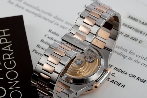 Patek Philippe Nautilus Mens Steel and Gold 5980/1AR-001 - Image 7