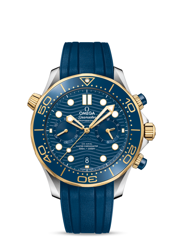 OMEGA Seamaster Diver 300m CHRONOGRAPH yellow gold Blue 44mm