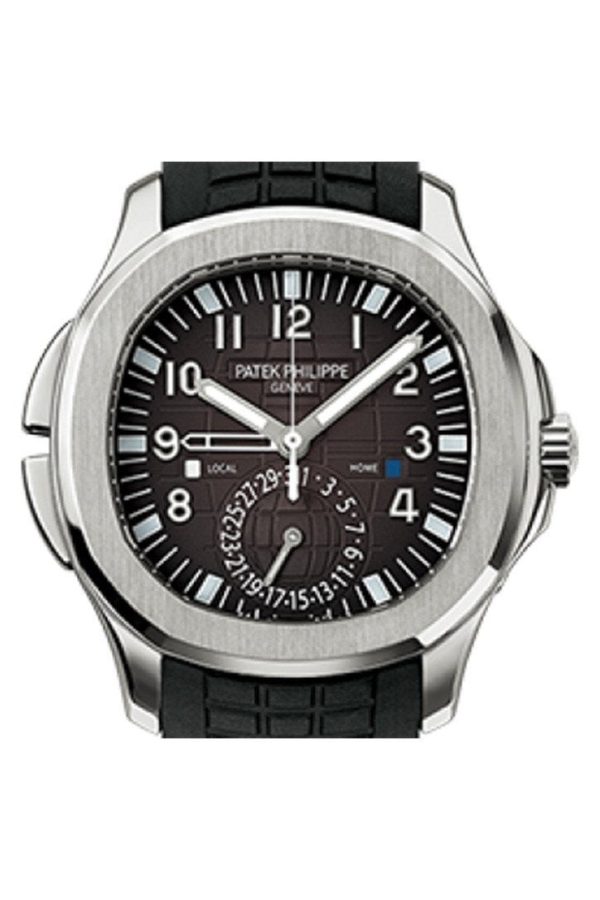 Patek Philippe Aquanaut Dual Time Black Dial Automatic Men's Watch 5164A-001 - Image 2