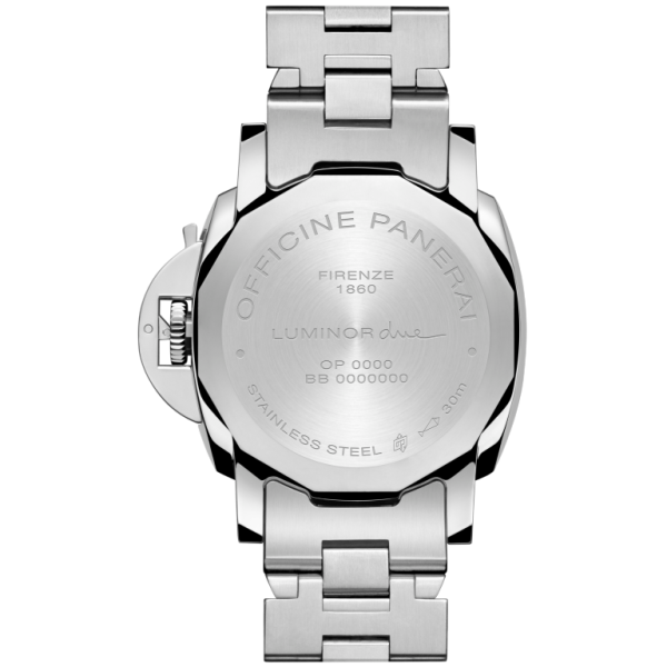 Luminor Due Blue Polished steel 38mm - Image 2