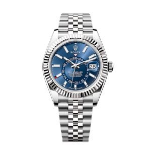 ROLEX Sky-Dweller White Rolesor Blue Dial Jubilee Men's Watch M336934-0006