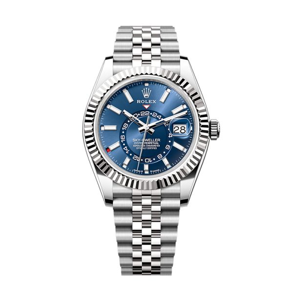 ROLEX Sky-Dweller White Rolesor Blue Dial Jubilee Men's Watch M336934-0006
