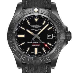 Breitling Avenger Blackbird Black Fabric Men's Watch V1731010-BD12