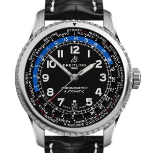 Breitling Navitimer 8 B35 43mm Automatic Unitime Black Croc Deployment AB3521U41 B1P1