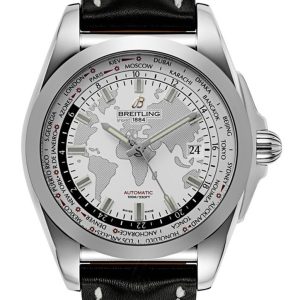 Breitling Galactic Unitime Blue Strap Men's Watch WB3510U0-A777