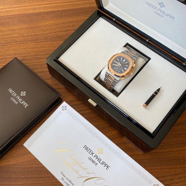 Patek Philippe Nautilus Mens Steel and Gold 5980/1AR-001 - Image 2