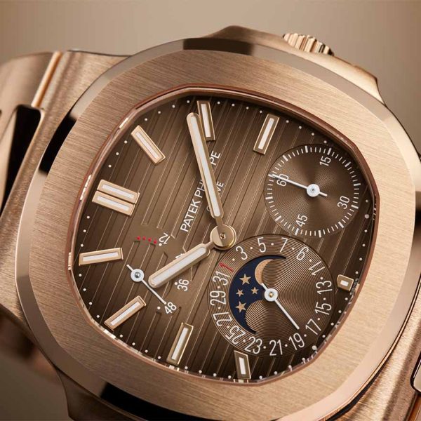 Patek Philippe Nautilus Moon Phase Rose Gold Watch 5712/1R-001 - Image 10