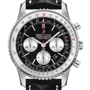 Breitling Navitimer 01 Black Leather Deployment AB0127211 B1P1