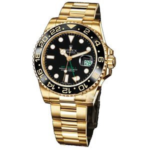 ROLEX GMT-MasterIIYellowGoldAutomaticGreenDialMen'sWatch 116718-LN-78208