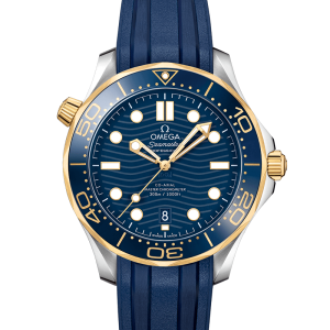 OMEGA Seamaster Diver 300m Blue yellow gold 42mm