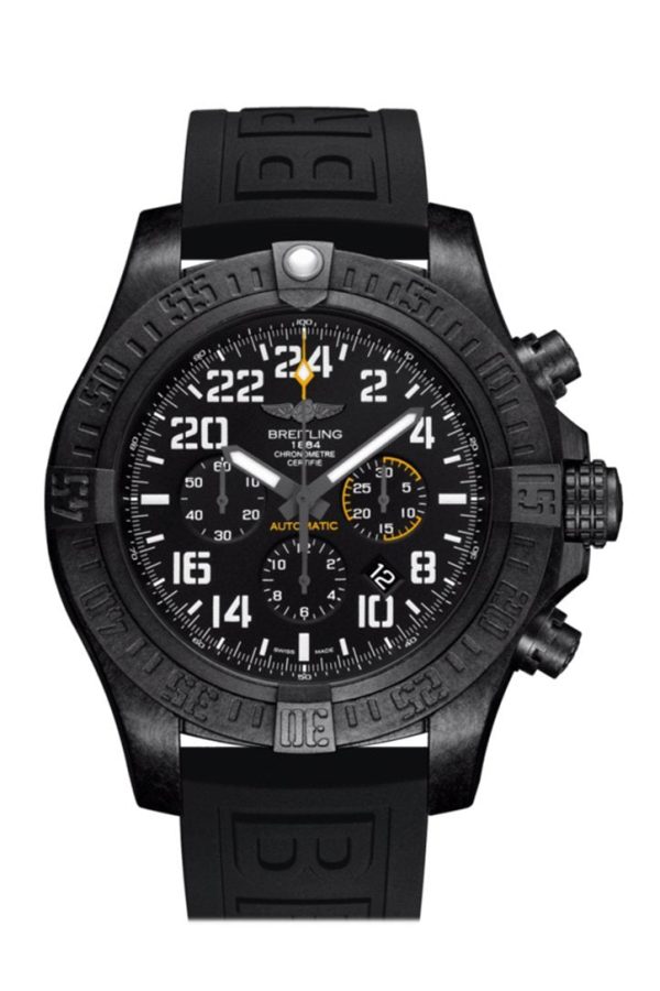 Breitling Avenger hurricane Black Rubber Men's Watch XB1210E4-BE89 - Image 2